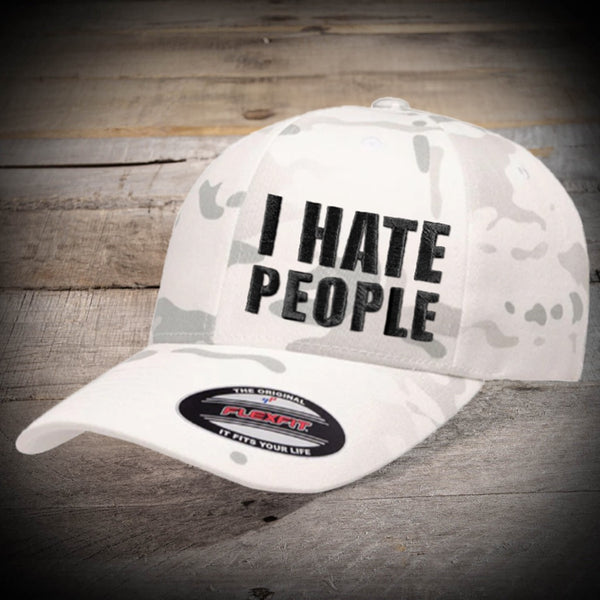 Multicam Arctic I Hate People Hat (FlexFit)
