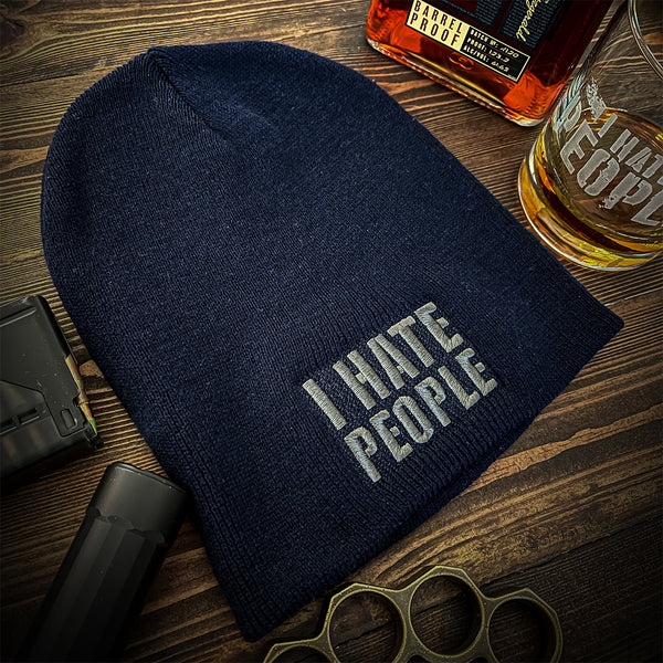 I Hate People Beanie (Navy)