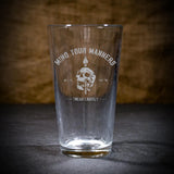 Manners Pint Glass