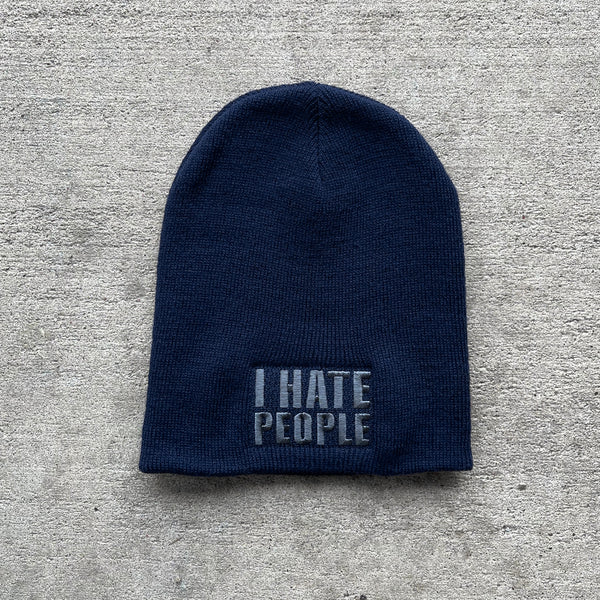 I Hate People Beanie (Navy)