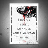 Beast, Angel, Madman Sticker