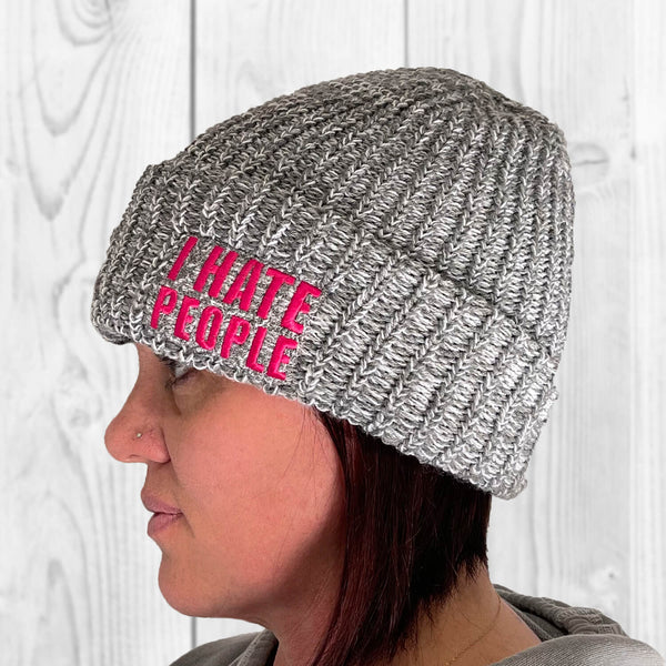 I Hate People Chunky Beanie (Womens)